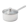 3 qt Induction Compatible Stainless Steel Saucepan with Lid