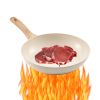 3-Piece Frying Pan Skillet with Heat-Resistant Handle