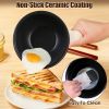 Electric Hot Pot with Steamer 1.8L Mini Portable Hot Pot with 300W 600W Dual Power for Egg Fried Rice Ramen Oatmeal Soup Overheat Protection for Colle