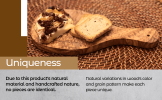 Mediterranean Olive Wood Bread and Butter Serving Board Set with Handcrafted Wooden Knife