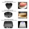 Springform Cheesecake Pans 3 Pack, Heart, Round & Square Shapes, 9 10 11 Inch BPA Free Nonstick Cake Molds for Home Baking