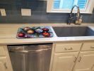 Christmas Ornaments Dish Drying Mat Absorbent Dish Drying Mat Pad for Kitchen Counter Dish Drainer Mat for Countertop, 14 x 21", Multicolor