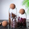 3 Pcs Storage ball jar, glass tea jar, minimalist cork jar, sealed candy jar, storage jar, coffee jar, dry food storage jar, coffee storage container