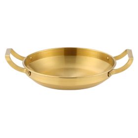 Double Ears Pan Seafood Rice Pan Fried Chicken Tray (type: 30cm, Color: Gold)