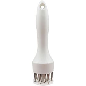 1pc 304 Stainless Steel Meat Tenderizer; 21 Steel Needles To Loosen Meat Artifact; Tender Meat And Break Tendons (Color: White)
