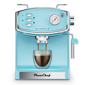 20 Bar Espresso Machine for home- Professional Compact Espresso Maker with Milk Frother Steam Wand, Pressure Gauge & 54oz Large Water Tank (Model Number: PLKFJ6828)