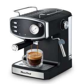 20 Bar Espresso Machine for home- Professional Compact Espresso Maker with Milk Frother Steam Wand, Pressure Gauge & 54oz Large Water Tank (Model Number: KFJ6828BLACK)