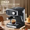 20 Bar Espresso Machine for home- Professional Compact Espresso Maker with Milk Frother Steam Wand, Pressure Gauge & 54oz Large Water Tank